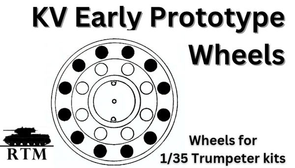 KV Early Prototype Wheels for Trumpeter kits