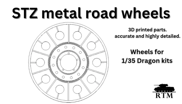 1/35 STZ Road wheels (10 pieces)