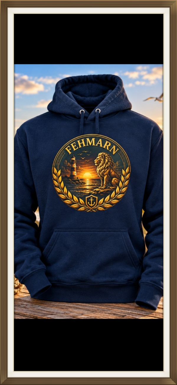 Hoodie Fehmarn Goldener  Löwe