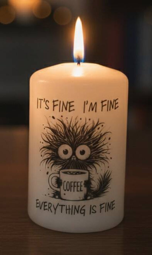 Alles in Ordnung Kerze