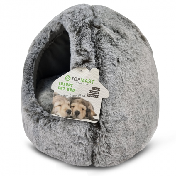 Snoozie - Supersoft Kattenmand - Grijs - 33 x 26 cm