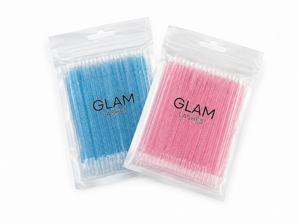 Microbrush aplikatory do czyszczenia rzęs – 100 sztuk / Microbrush Applikatoren zur Wimpernreinigung – 100 Stück