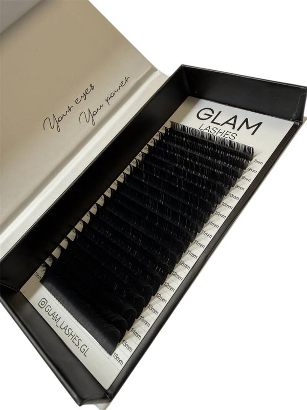 Rzęsy objętościowe MIX Black Curl C CC D  20 pasków