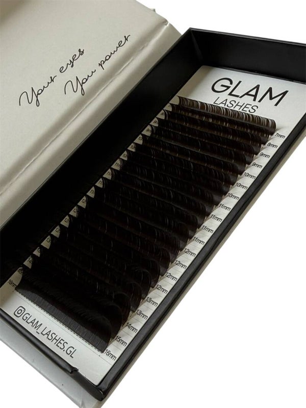 Wimpern Black MIX Curl C CC D - 20 Streifen