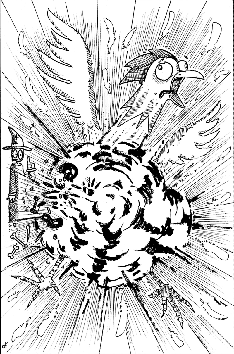 exploding chicken
