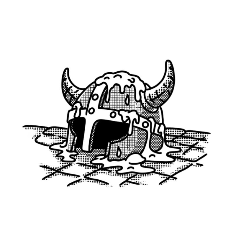 slimed helmet