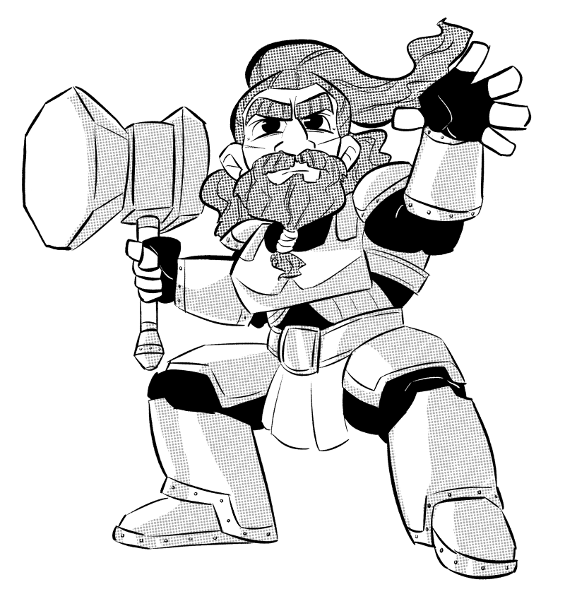 epic dwarven brawler
