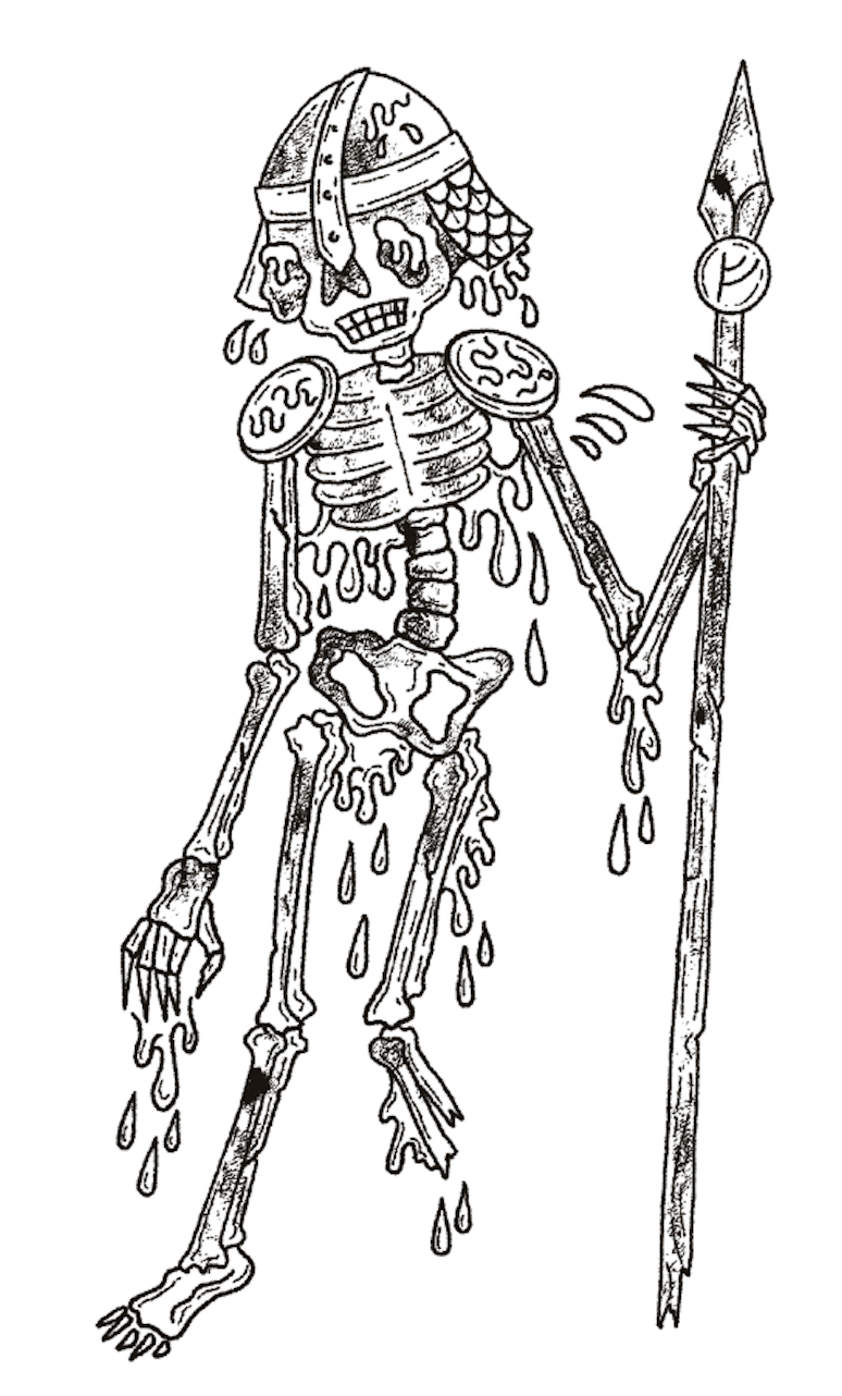 slimy skeleton