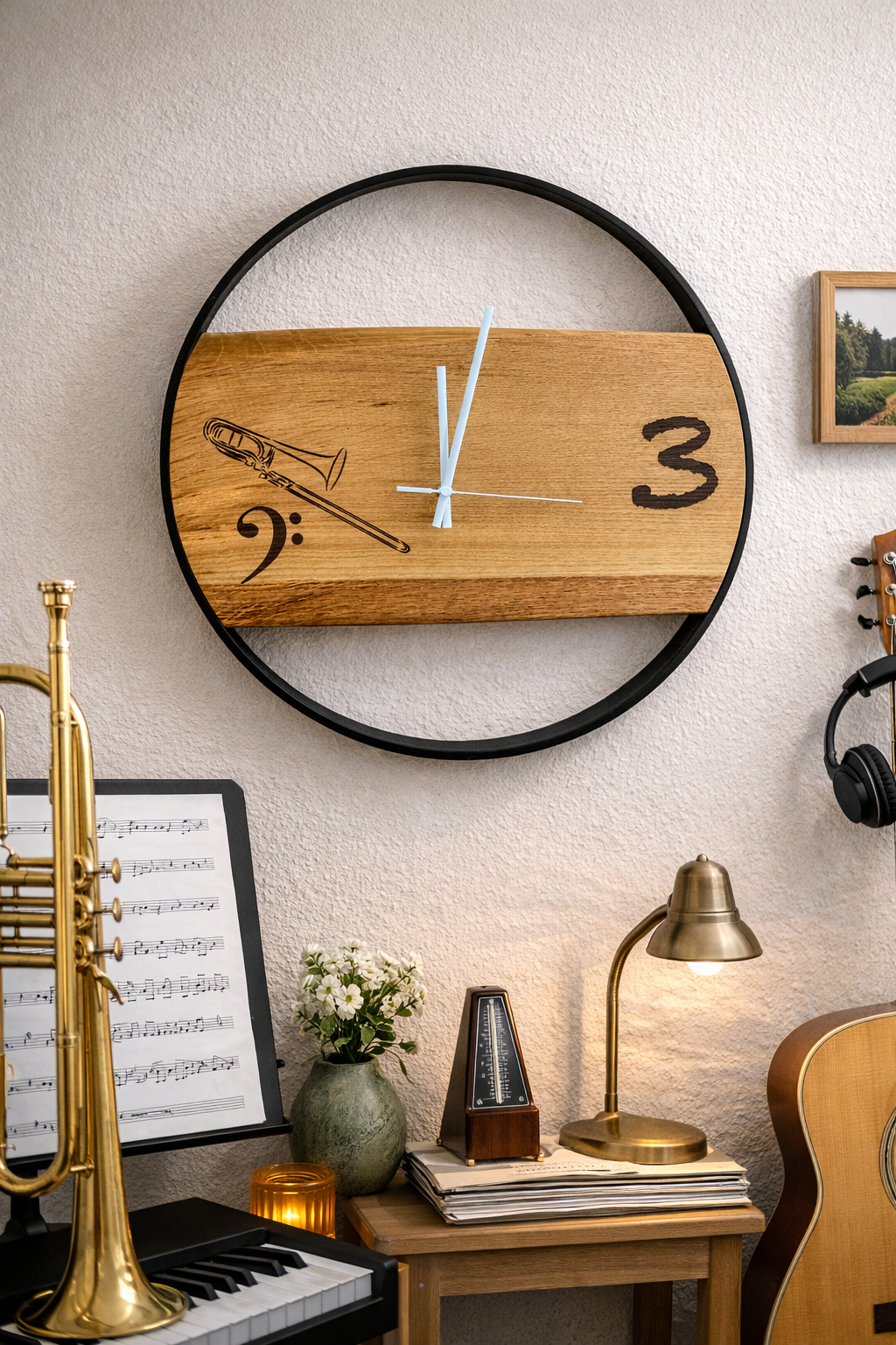 Personalisierte Wanduhren aus Holz