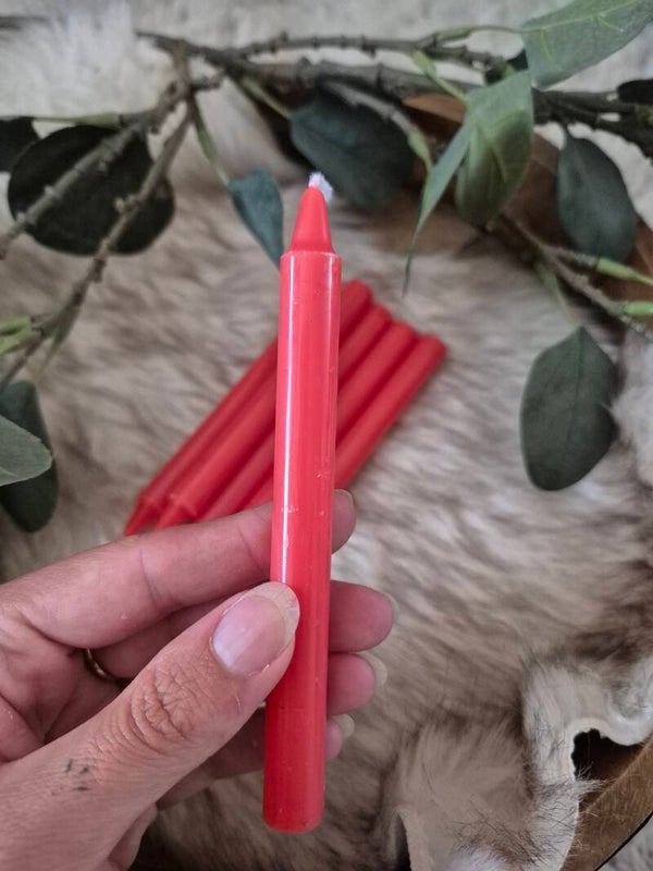 Spell kaars - rood