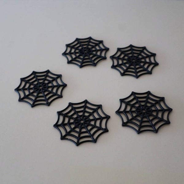 Plastic spinnenweb 5 stuks