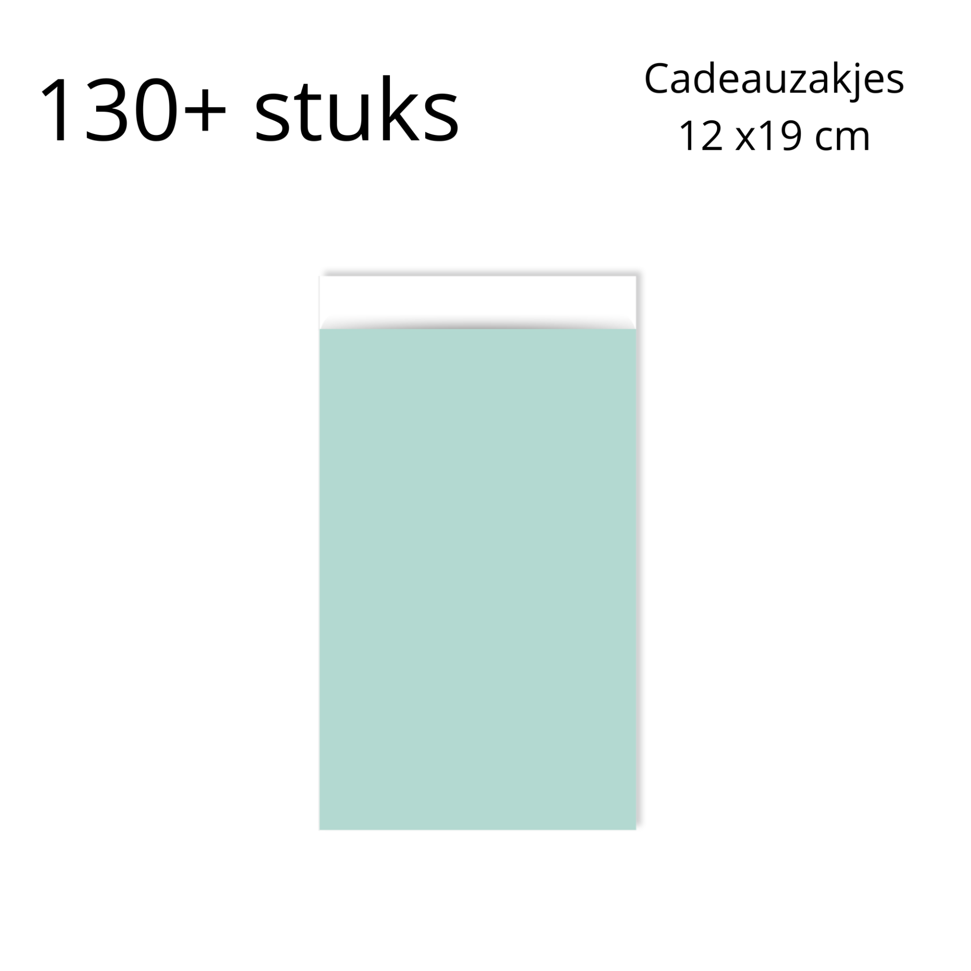 BIG SALE - Cadeauzakjes M groen - 130+ stuks