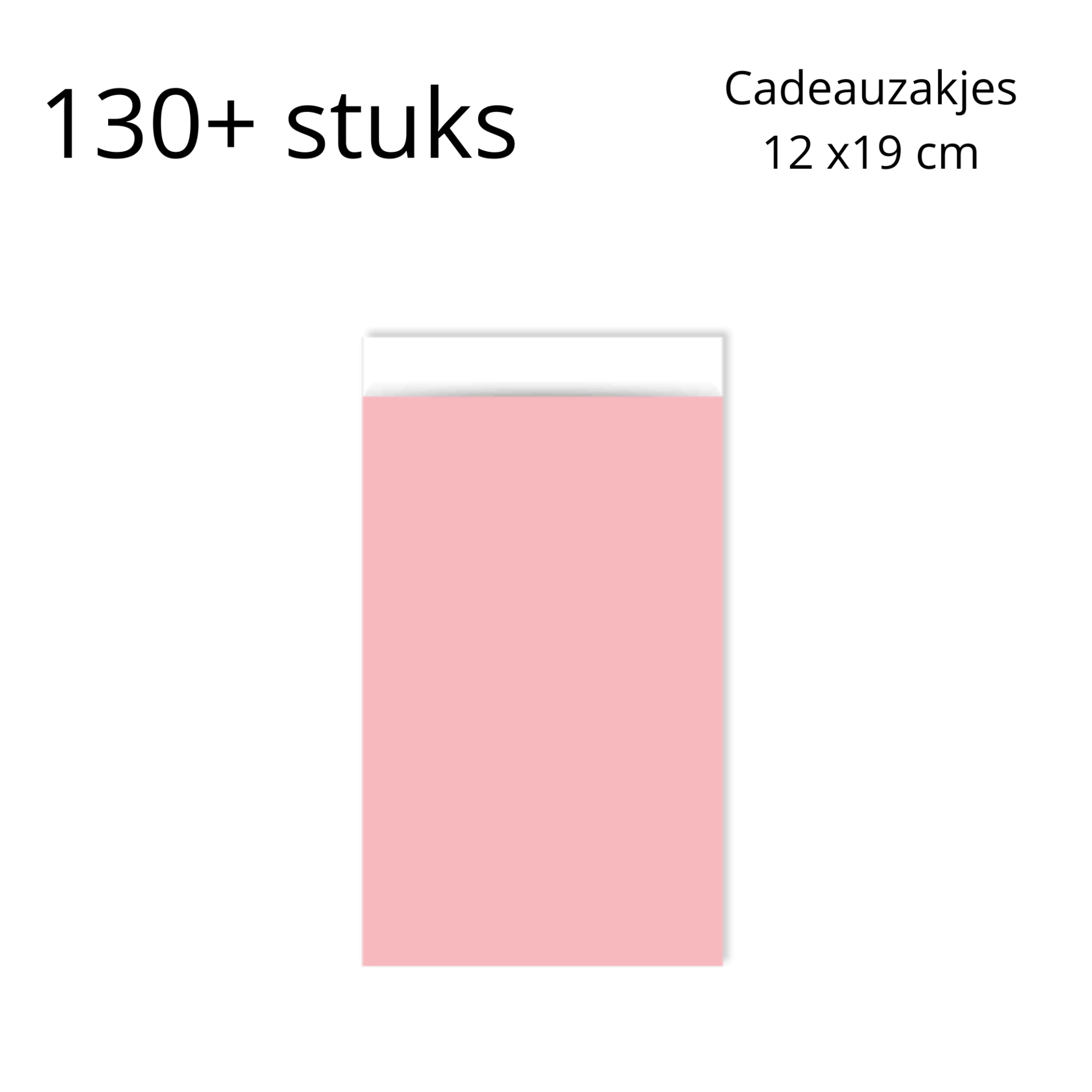 BIG SALE - Cadeauzakjes M roze - 130+ stuks