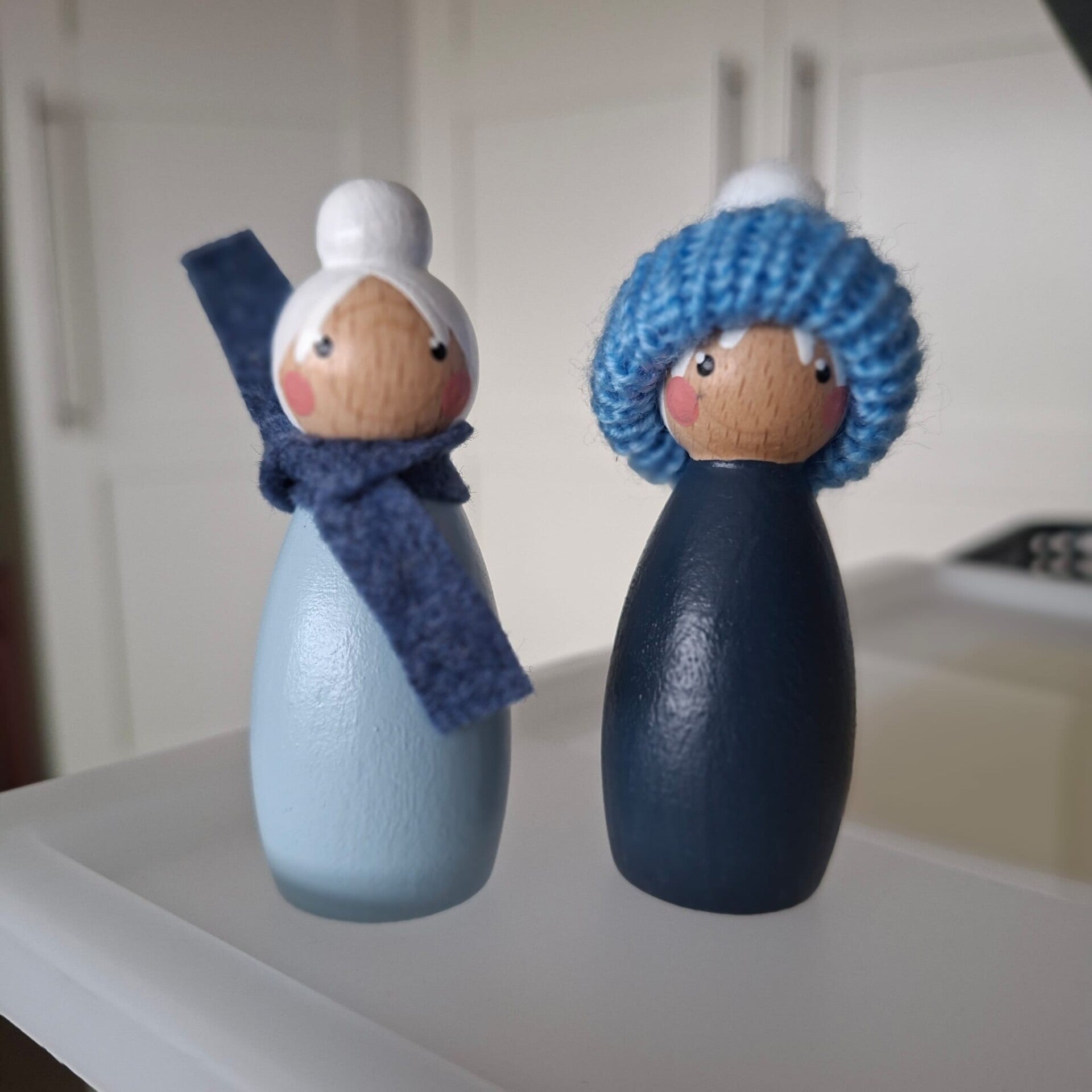 LV - Peg dolls winterduo - set 2 stuks