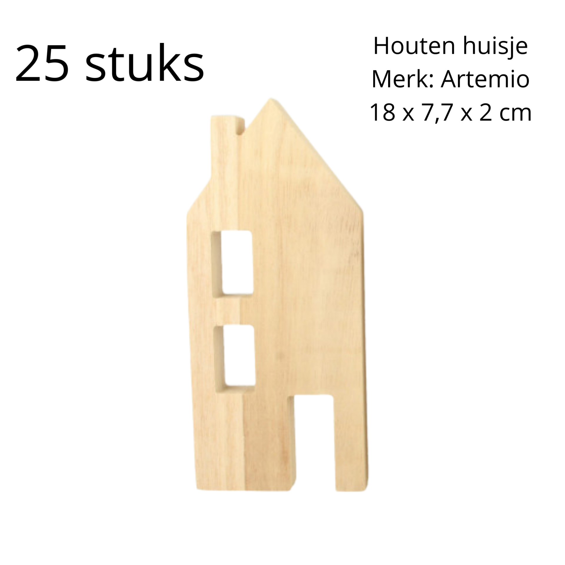 BIG SALE - Houten huisje M - 5 stuks