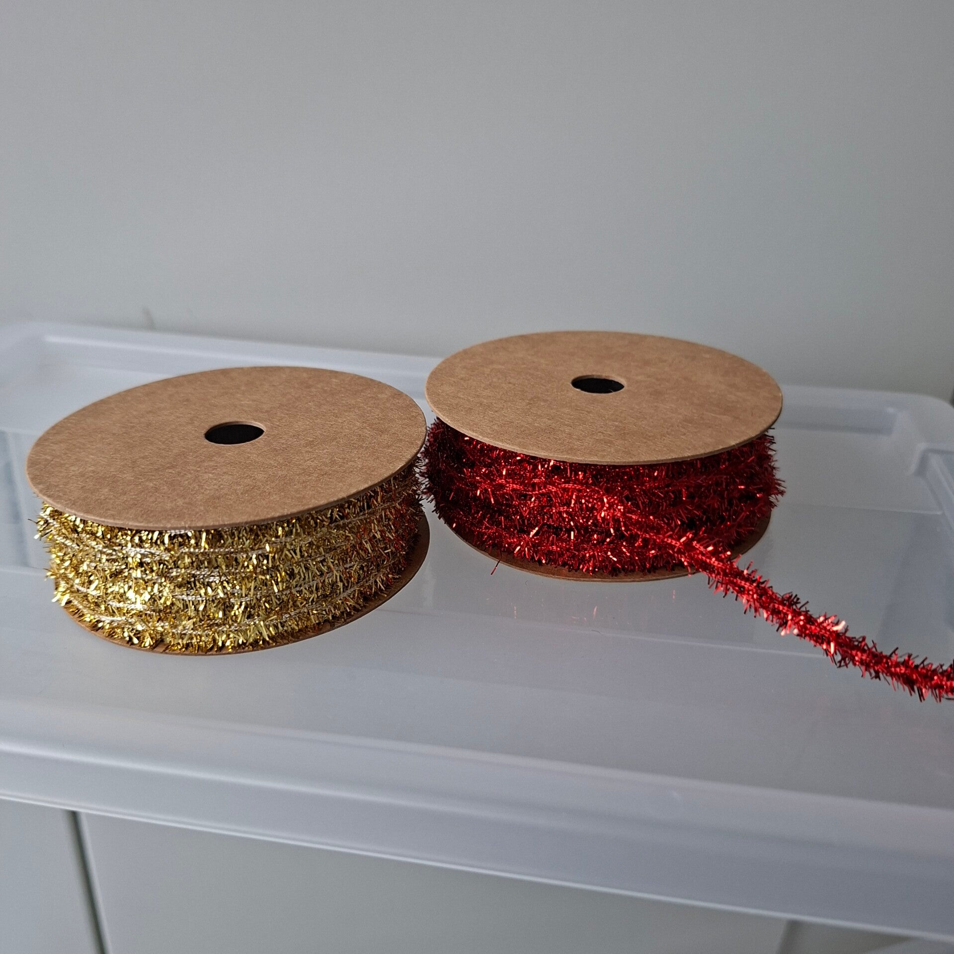 LV - mini kerstslinger rood en goud