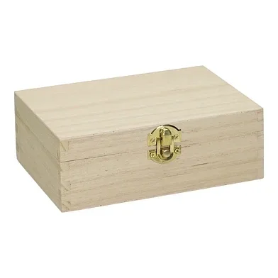 LV - Houten kistje 17 x 12 x 6 cm