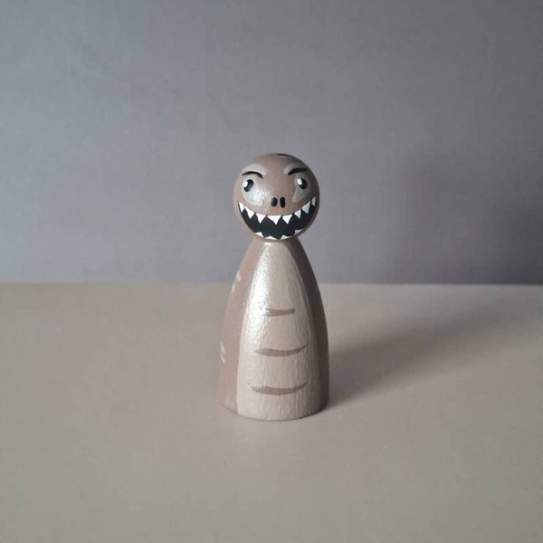 Peg doll dino t-rex bruin
