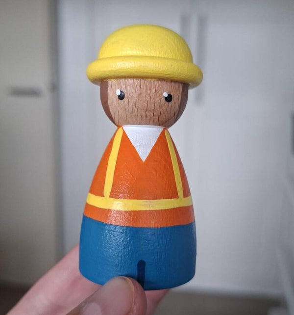 LV - Peg doll bouwvakker