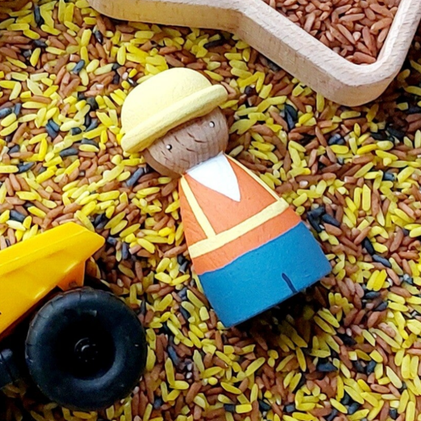 Peg doll - bouwvakker