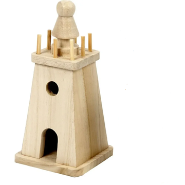 SALE Houten vuurtoren groot