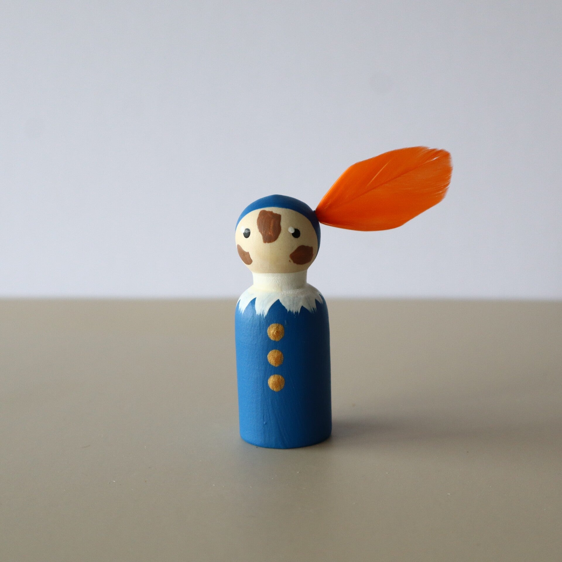 Peg doll Pietje donkerblauw