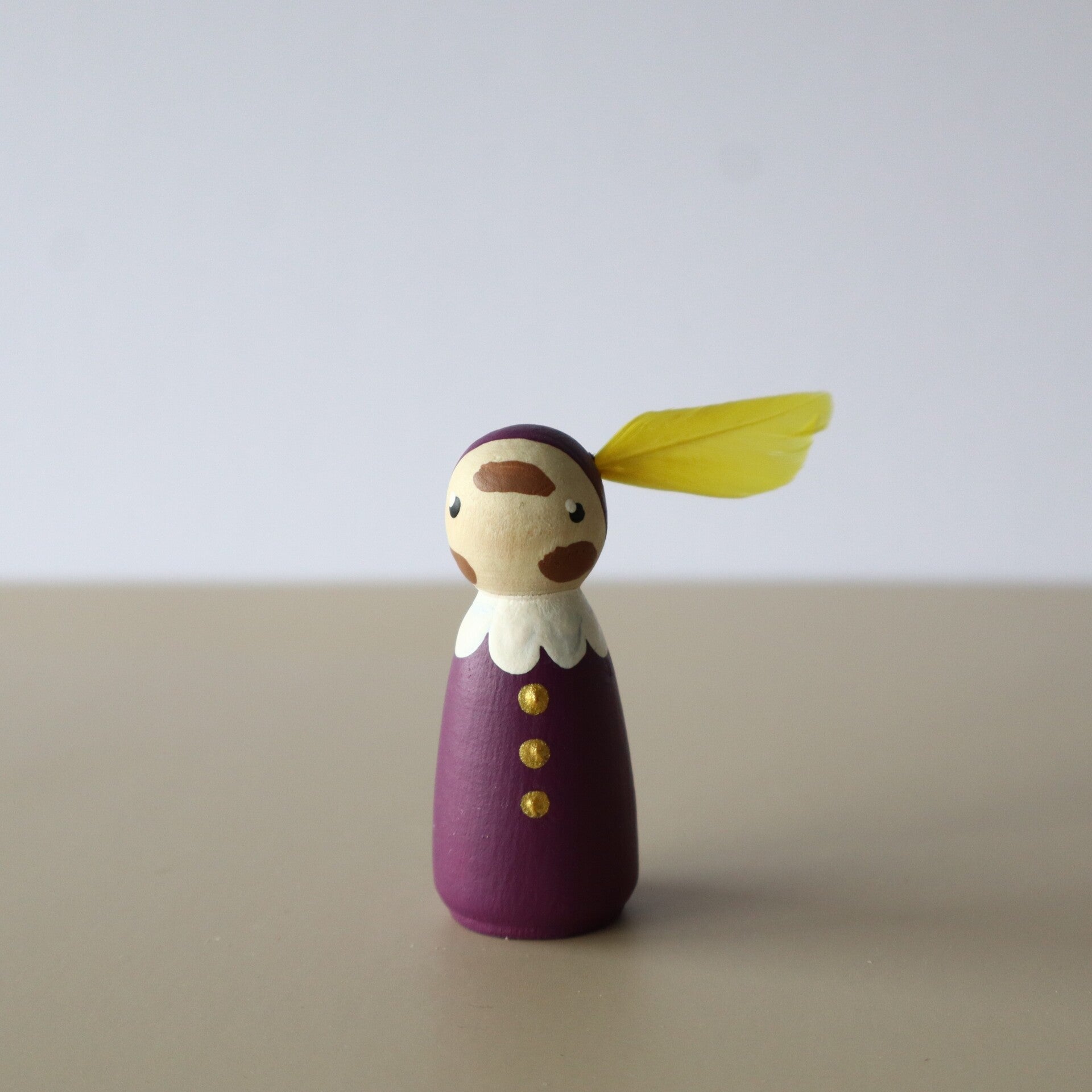 Peg doll Pietje paars