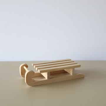 Houten slee klein