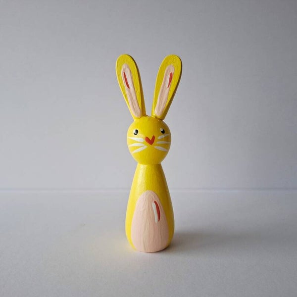 Peg doll konijn geel