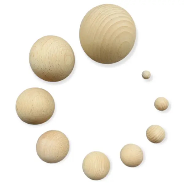 LV - Ongeschilderd houten bal 2 cm