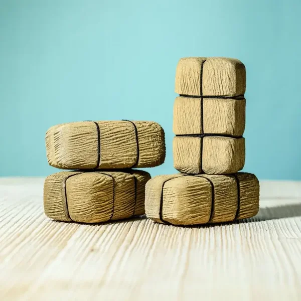 Houten hooibaal 1 stuk - Bumbu Toys