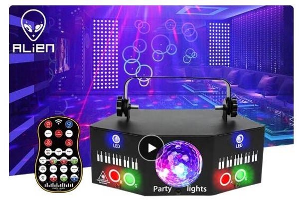 Alien disco party verlichting huren