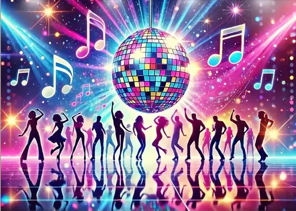 Glow in the Dark doek Blacklight kleed Disco Te huur