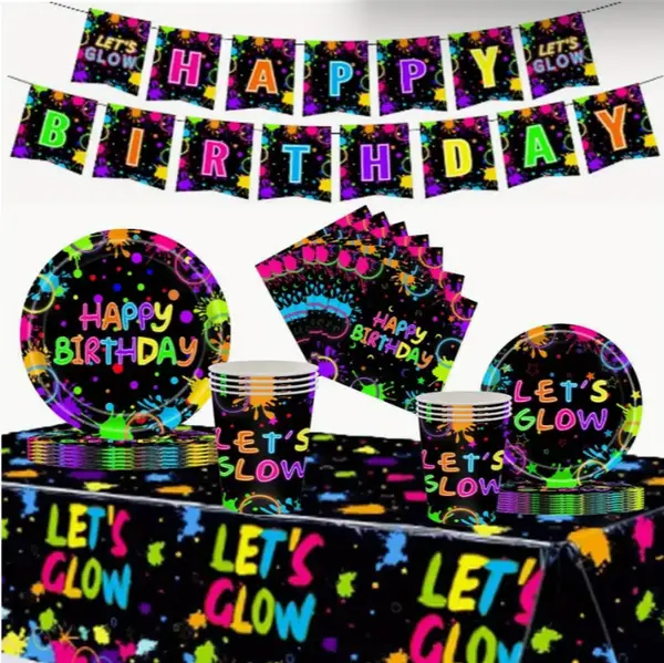 Glow in the Dark thema set Te koop