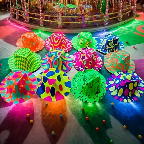 Glow in the Dark neon Feesthoeden Te koop