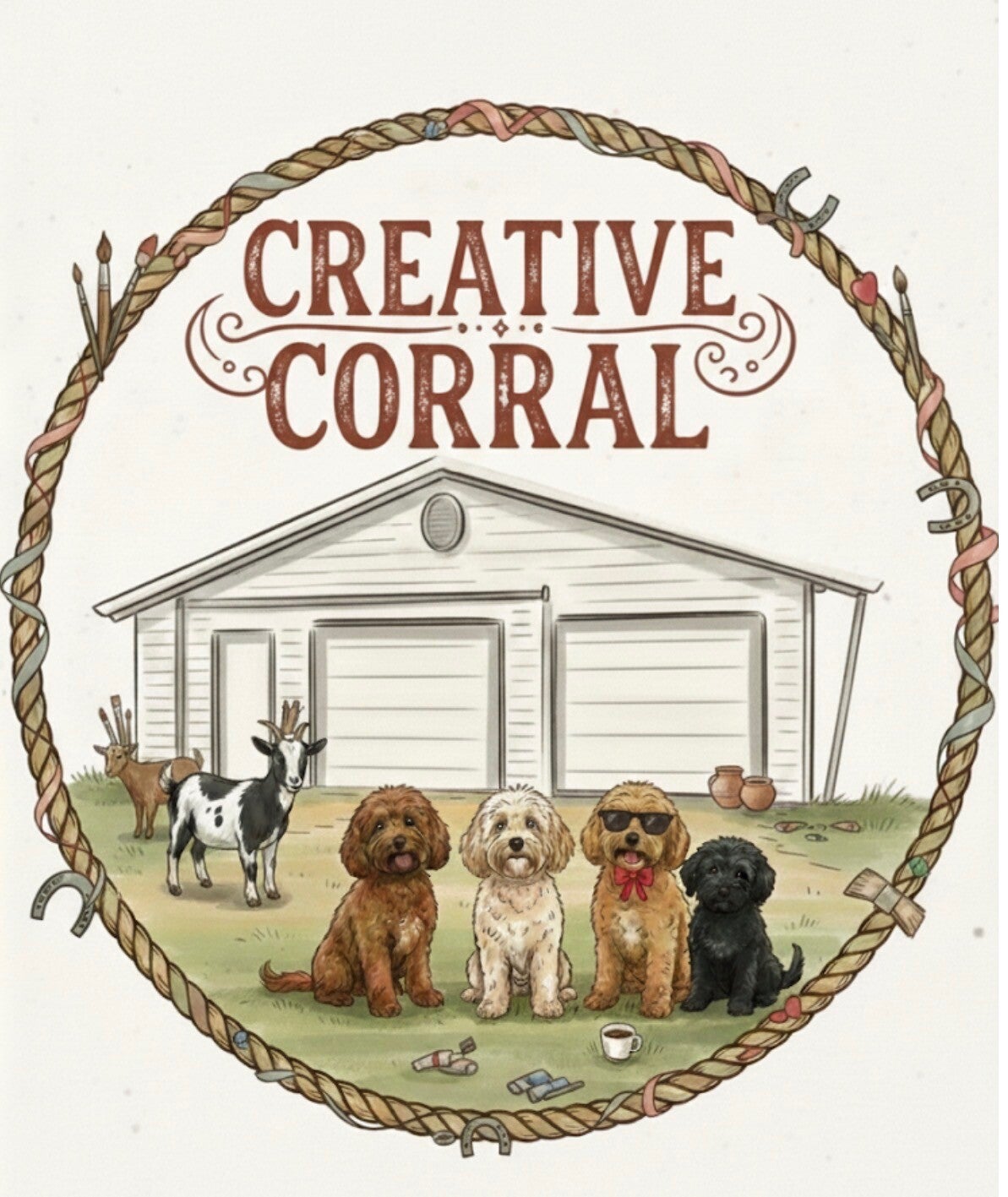 #TheCreativeCorral #PotteryPainting #Mosaic #ArtisanalBodyWorks #BodyBlending #PotteryKilnServices