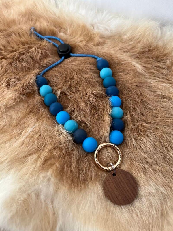 KRALENKETTING - OCEAN BLUE - DARK ROUND