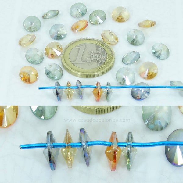 10 Cristales Discos 8x4mm T134A