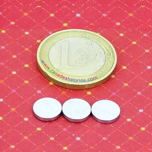 7 Piezas De Imanes Neodimio 8x1,5mm T342C