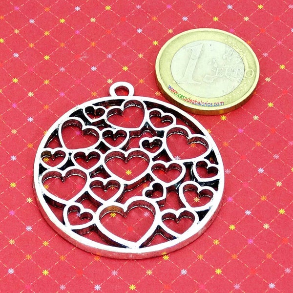 1 Colgantes Corazon 45mm T473F