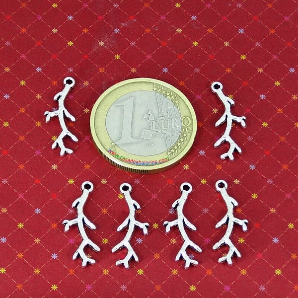 27 Abalorios Ramas 20x6mm T382H