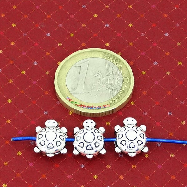 8 Abalorios Tortugas 13x12mm T424C