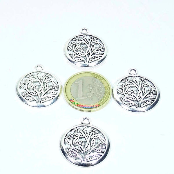 6 Colgantes Arbol 24mm T448X