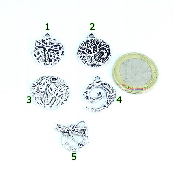 Lote de Colgantes Libelula Arbol Corazon