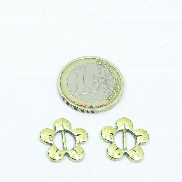 8 Hebillas Doradas Para Cordón 16mm T483A