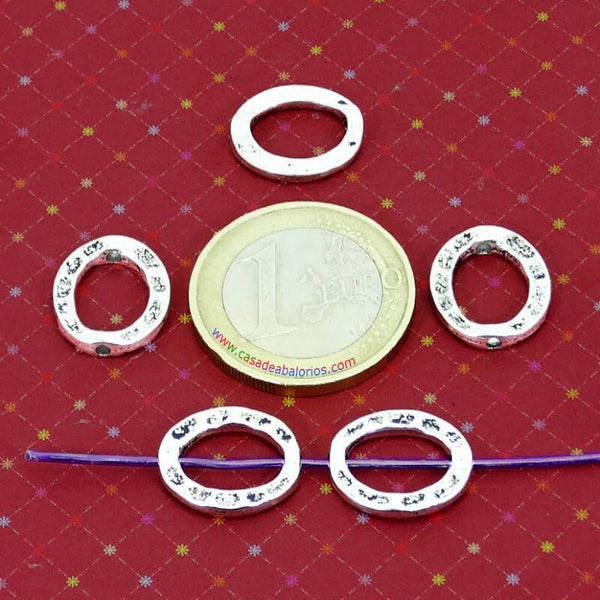 12 Abalorios Ovales 14x12mm T556C