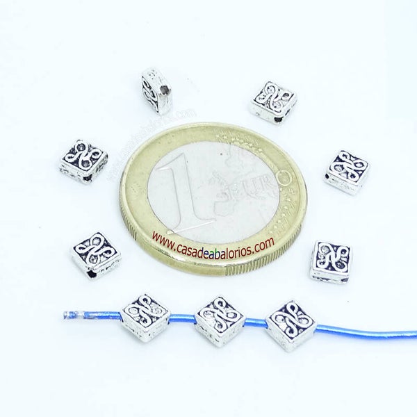 40 Abalorios Decorados 5x5mm T465HC