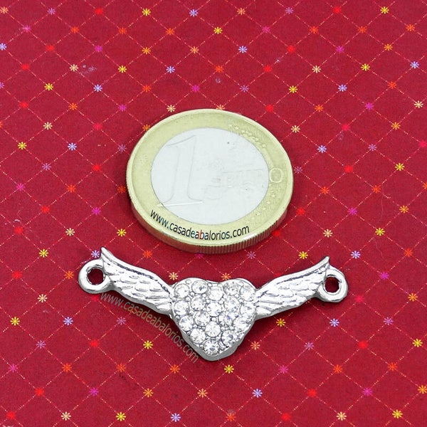1 Abalorio Con Cristales 36x15mm T317F