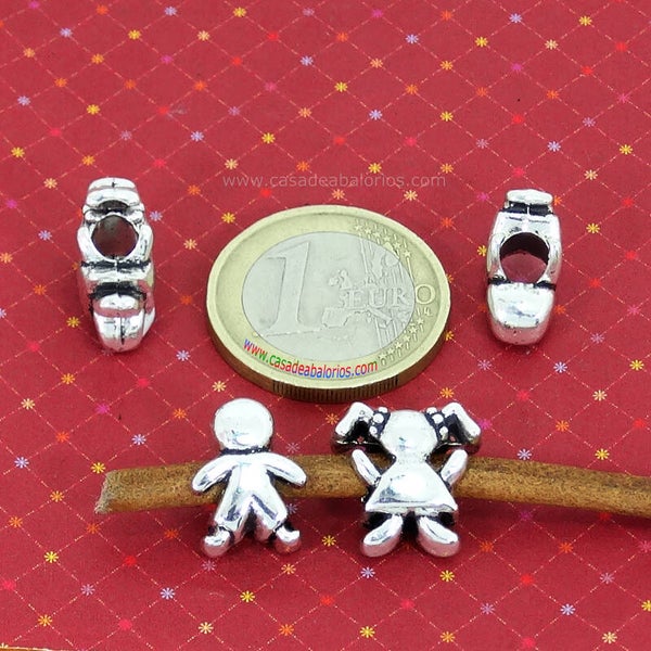 Lote Abalorios Niños Para Pulsera Europea 14x7mm T623A