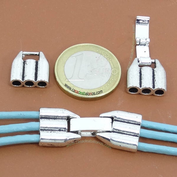 1 Set de Cierres 33x13mm Agujeros 3mm T523F